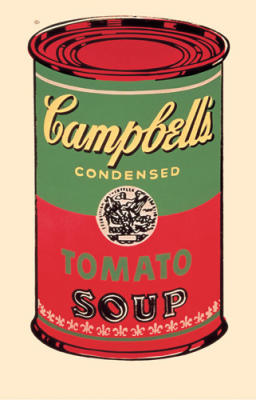 Campbell's Soup Can, 1965 (green & red) art print by Andy Warhol
