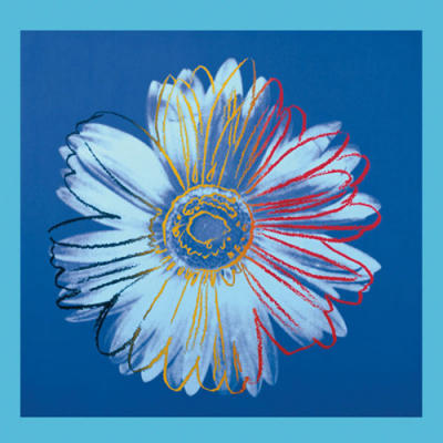 Daisy, c.1982 (blue on blue) art print by Andy Warhol
