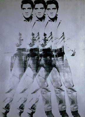 Elvis, 1963 (triple Elvis) art print by Andy Warhol