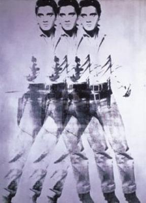 Elvis, 1963 (triple Elvis) art print by Andy Warhol