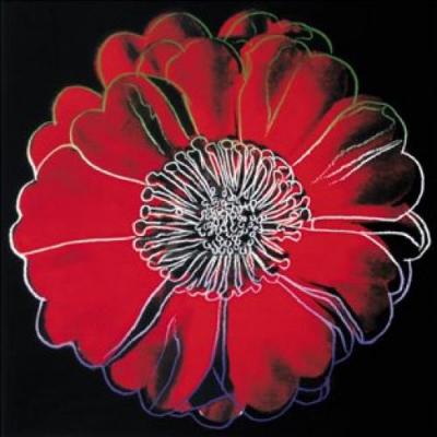 Flower for Tacoma Dome, c. 1982 (black & red) (giclee) art print by Andy Warhol