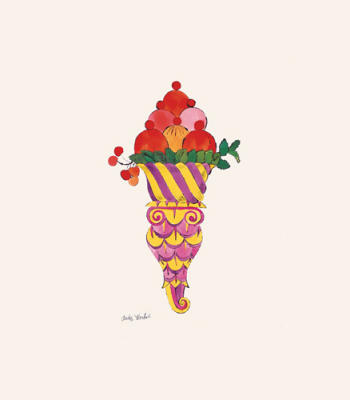 Ice Cream Dessert, c. 1959 (fancy red) art print by Andy Warhol