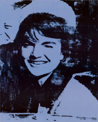Jackie, 1964 (blue) art print by Andy Warhol