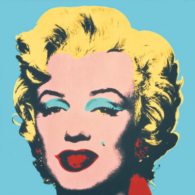 Marilyn 1967 Blue art print by Andy Warhol