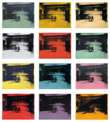Twelve Electirc Chairs, 1964 art print by Andy Warhol
