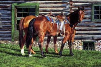 Curly and the Kid art print by Ann Hanson