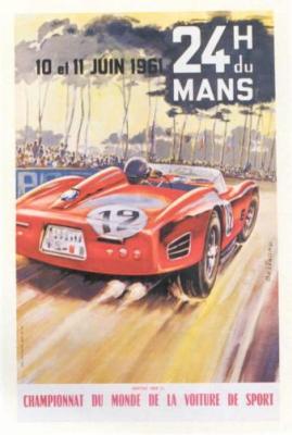 24 heures du Le Mans, 1961 art print by Beligond