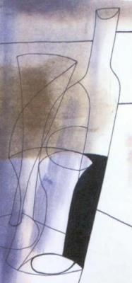 Sloping Vertical, 1981 art print by Ben Nicholson