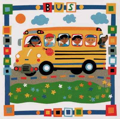 Bus art print by Cheryl Piperberg
