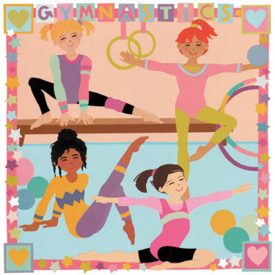 Gymnastics art print by Cheryl Piperberg