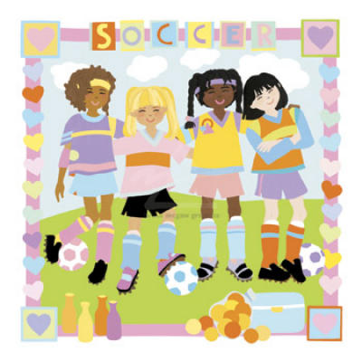 Soccer art print by Cheryl Piperberg