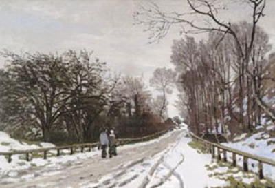 Road toward the farm, Saint-Simeon, Honfleur art print by Claude Monet