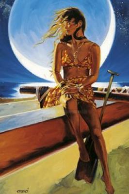 Full Moon art print by Croci