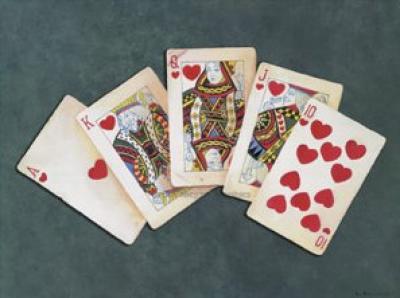 Royal Flush art print by Danielle