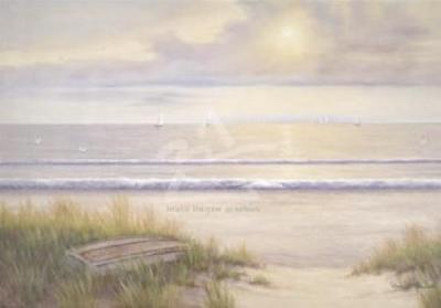 Ocean Surf art print by Diane Romanello