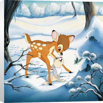 Bambi's Winter Trail art print by Disney