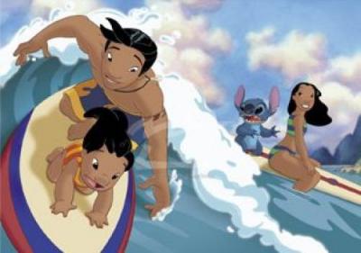 Lilo's Surfing Adventure art print by Disney