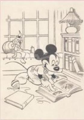 Mickey's Storytime art print by Disney