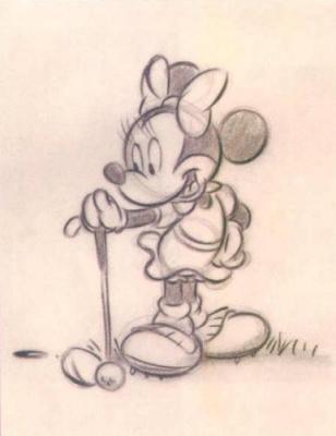 Minnie's Golfing Day art print by Disney