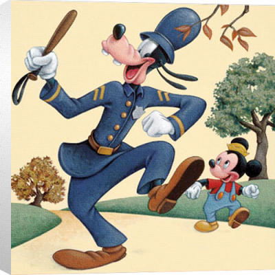 Officer Goofy art print by Disney