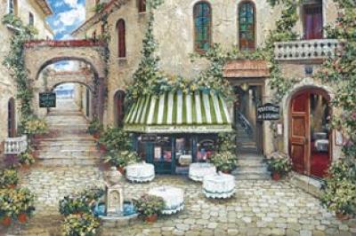 Trattoria di Lugano art print by Duvall