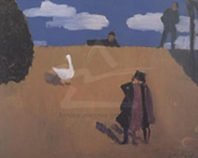 The Goose, c. 1890 art print by Edouard Vuillard