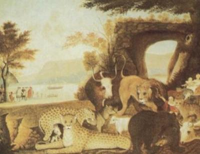 The Peaceable Kingdom art print by Edward Hicks