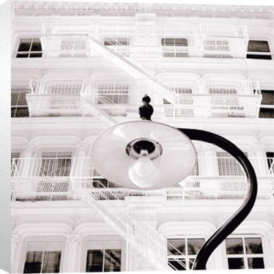 White Facade art print by Erin Clark