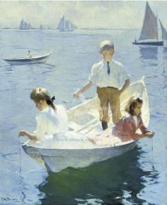 Calm Morning, 1904 art print by Frank Weston Benson
