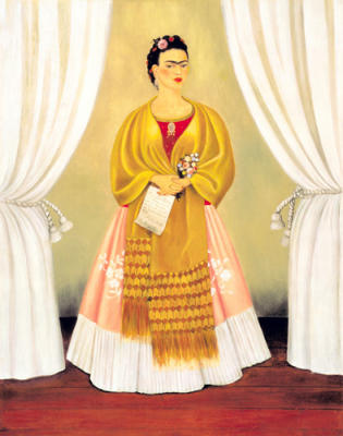 Self-Portrait Dedicated to Leon Trotsky art print by Frida Kahlo