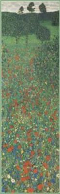A Field of Poppies art print by Gustav Klimt