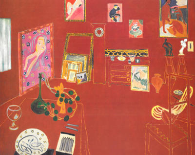 The Red Studio art print by Henri Matisse