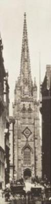 Wall Street & Trinity Church art print by J. Johnson