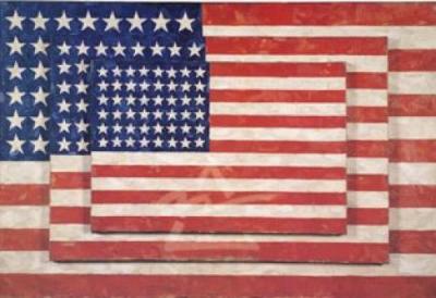 Three Flags, 1958 art print by Jasper Johns