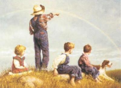 Follow the Rainbow art print by Jim Daly