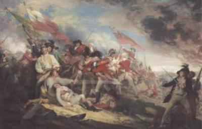 Death of General Warren at the Battle of Bunke art print by John Trumbull