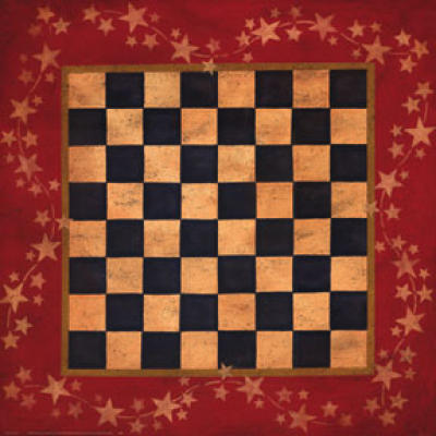 Americana Checkers art print by Lisa Spicer