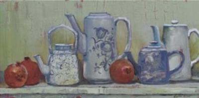 Coffee or Tea art print by Lydia Alcott