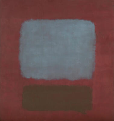 N�.37 & N�.19 (Slate Blue and Brown on Plum) art print by Mark Rothko