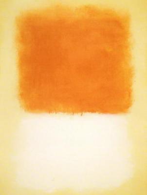 Untitled (Orange over White) (Serigraph) art print by Mark Rothko