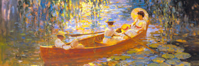 Boating on the Marsh art print by Martin Hill
