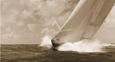 Crashing through the Swells art print by Michael Kahn