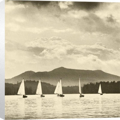 O Boats Racing art print by Michael Kahn
