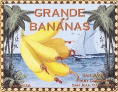Grande Bananas art print by Miles Graff