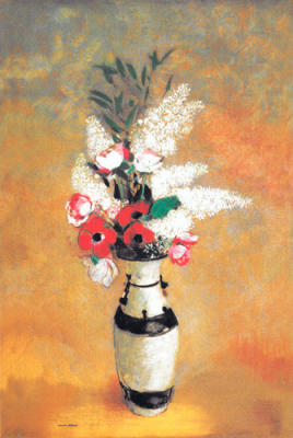 Vase Flowers, 1912-14 art print by Odilon Redon