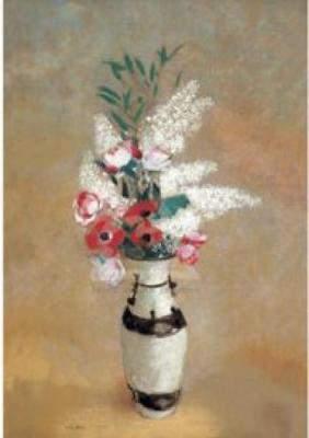 Vase Flowers, 1912-14 art print by Odilon Redon