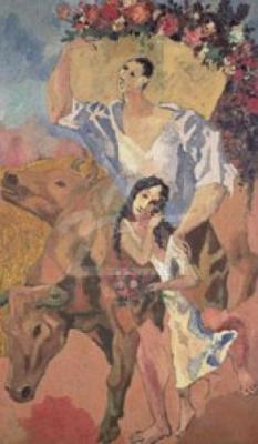 The Peasants art print by Pablo Picasso