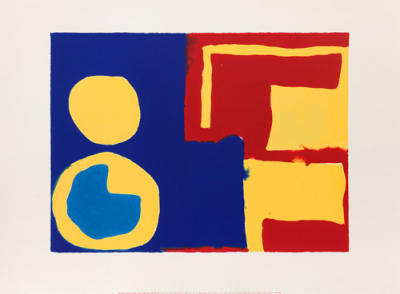 Hard Reds, Yellows and Blues (Silkscreen print) art print by Patrick Heron
