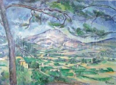 Montagne Sainte-Victoire art print by Paul Cezanne
