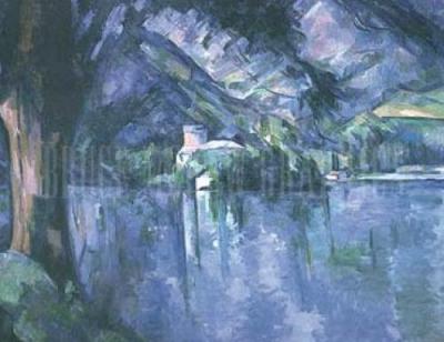 The Lake of Annecy art print by Paul Cezanne